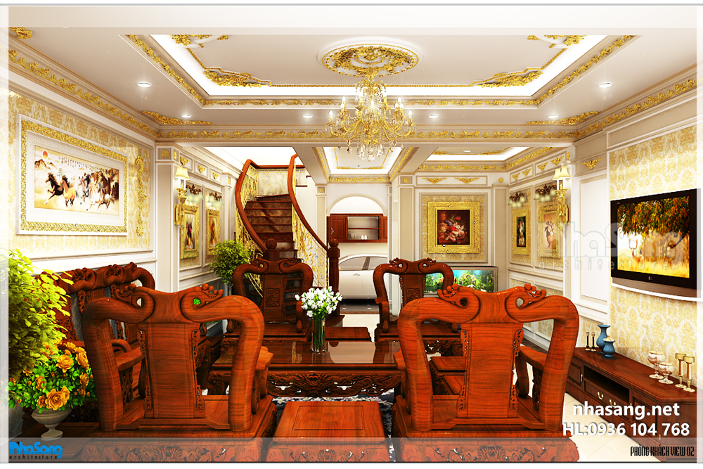 thiết kế nội thất tân cổ điển